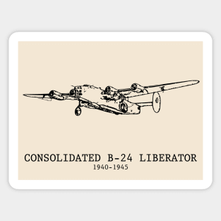 Consolidated B-24 Liberator WWII American Heavy Bomber Sticker